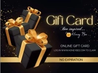 Black Gradient Online Gift Card Design  Yard Sign Gartenschild template