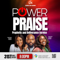 Sort Prophetic and Deliverance Service Instagram Post Template