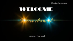 Black Gradient Welcome Flyer  Youtube Thumbnail template