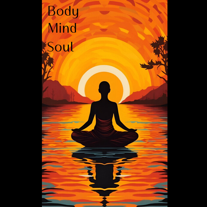 Black Gradient Wellness And Wellbeing Instagr Template | PosterMyWall