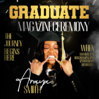 Black Graduation Ceremony Instagram Post Video template