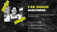 Black Green Marble Picture Bartender Business template