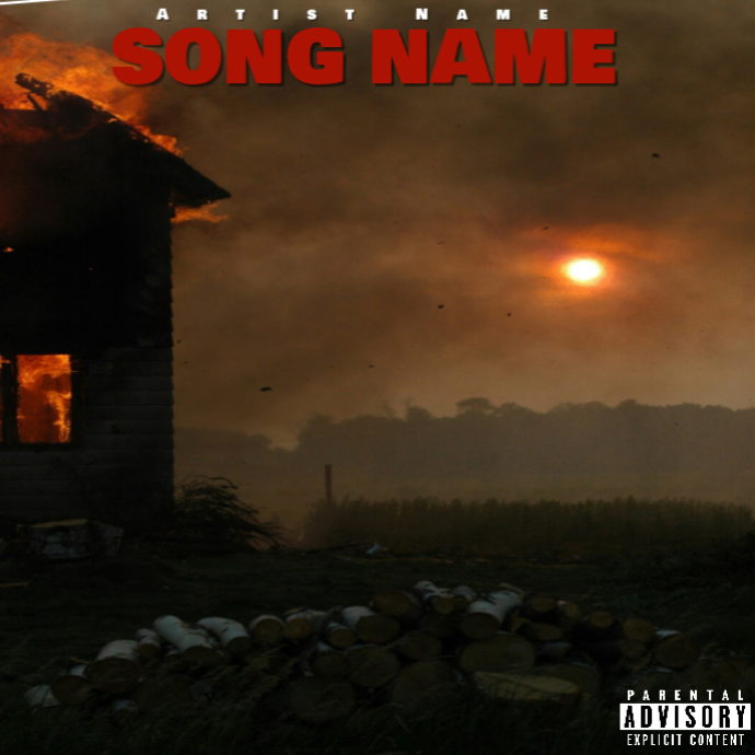 Black Grunge Album Cover Album Cover Template | PosterMyWall