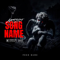 Black Grunge Album Cover Album Cover Video template