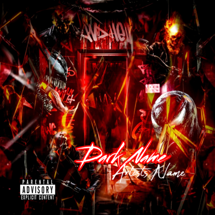 Black Dark Music Album Covers Template | PosterMyWall