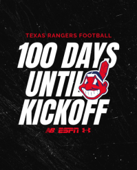 Black Grunge Football Countdown Instagram Portrait template