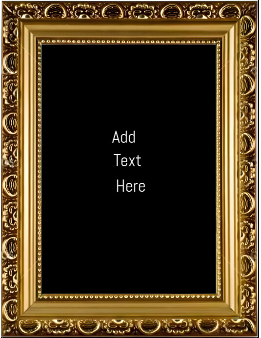 Black Grunge Frame Design Background  Flyer ( Pamflet (VSA Brief) template