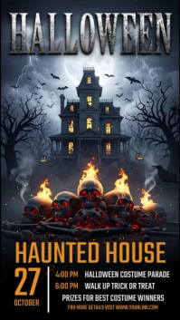 Black Halloween Event Instagram Story Template