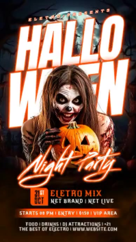 Noir Halloween Night Party Instagram Reel Template