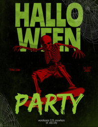 Sort Halloween Party Flyer Template