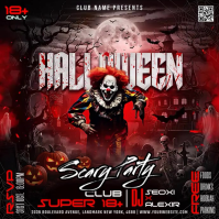 Preto Halloween Party Iphosti le-Instagram Template
