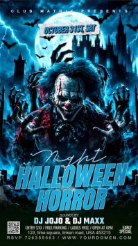 Black Halloween Party Instagram-verhaal Template