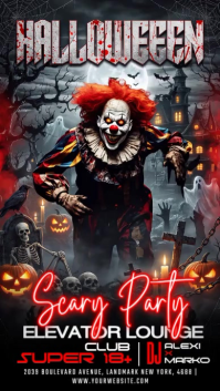 Preto Halloween Party Instagram Story Template
