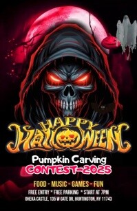 Black Pumpkin Carving Contest Isigamu Sekhasi Ububanzi Template