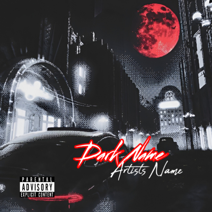 Black Grunge Hip Hop Album Cover Album Cover Template | PosterMyWall
