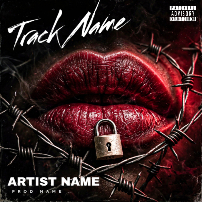 Black Grunge Hip Hop Album Cover Album Cover Template | PosterMyWall