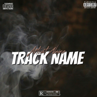 Black Grunge Music Album Cover Album Cover Albumhoes template