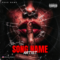 Black Music Album Cover ปกอัลบั้ม Template