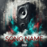 Black Grunge Music Album Cover Album Cover 专辑封面 template