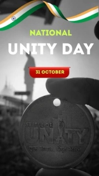 Black Grunge National Unity Day  Instagram Story template