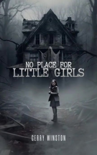 Black Grunge No Place For Little Girls Kindle/book Covers template