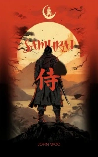 Black Grunge Samurai Kindle/book Covers template