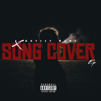 Black Album Cover Cover ng Album Template