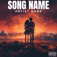 Black Grunge Song Cover Song Name Album Cover template