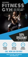 Blue Personal Training Gym Banner template