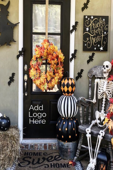 Plantilla de Black Halloween Best Custum Poster | PosterMyWall