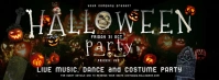 Black Halloween Facebook Cover Photo template