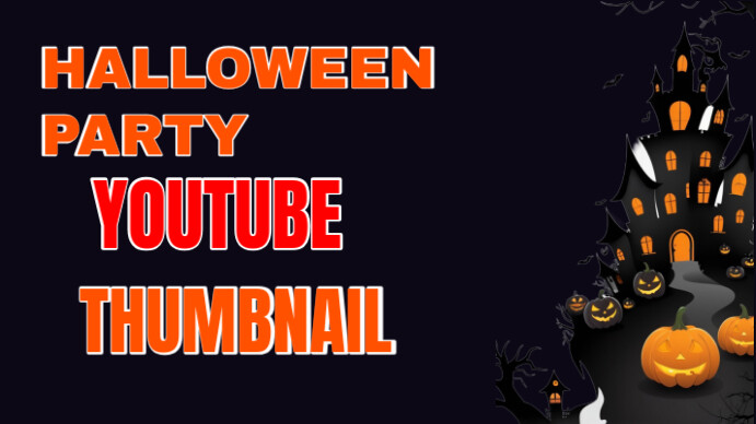 Black  Halowee Youtube Thumbnail template