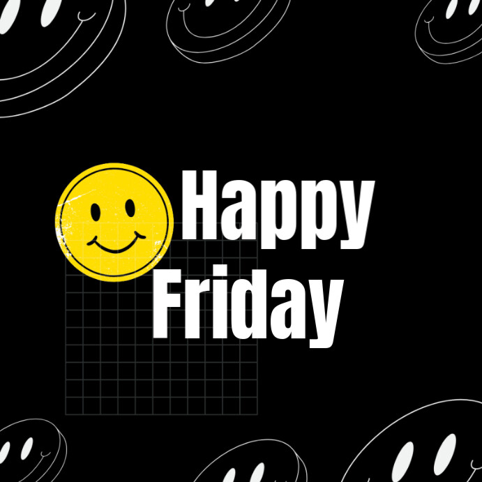 Modèle Black Happy Friday Instagram Post | PosterMyWall
