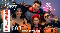 Black  Happy Halloween  Digital Display (16:9 template