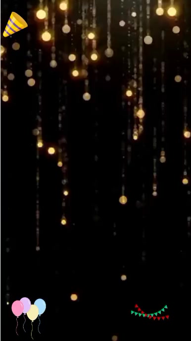Black  Happy New Year 2025 Tiktok Video template