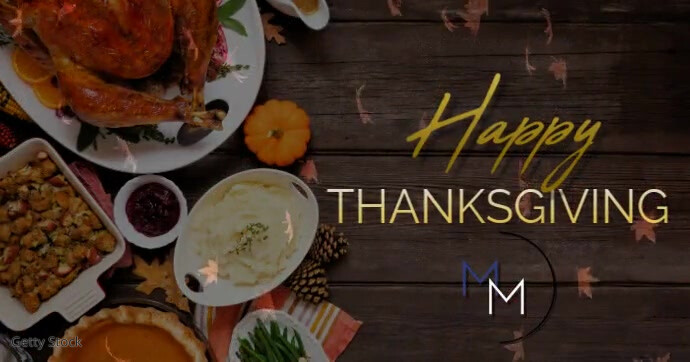Black Happy Thanksgiving Facebook Shared Image Isithombe Esabiwe ku-Facebook template