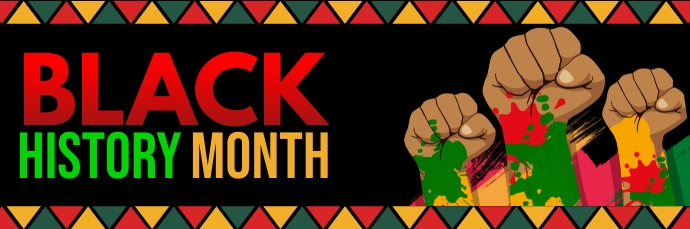 Black History, Black History Month Nagłówek wiadomości e-mail template