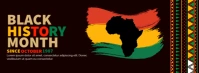 Black History Banner Template Portada de Facebook