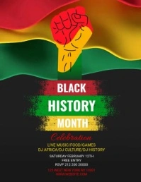 black history celebration Flyer (US Letter) template
