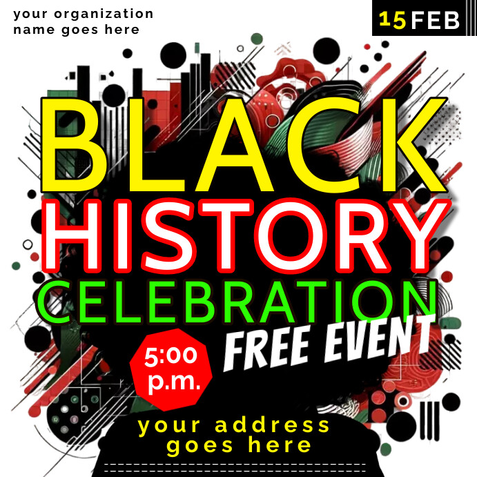 black history Template PosterMyWall