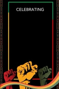 Black history event Grafika na Pinterest template