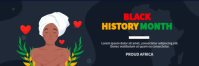 Black History Facebook Ads Cabeçalho do Twitter template