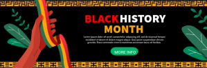 Black History Facebook Ads Twitter-header template