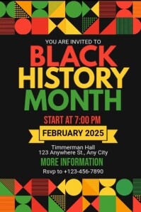 Black History Invitation Template | PosterMyWall