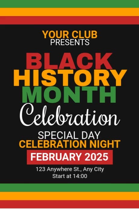 Black History Invitation Template | PosterMyWall