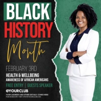 black history month, black lives matter Instagram Post template