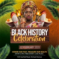 black history month, black lives matter Instagram Post template