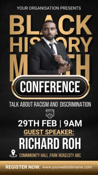 black history month, Hispanic heritage template