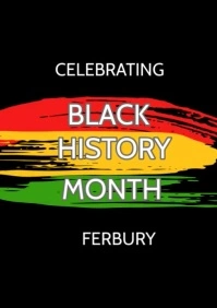 black history month, Juneteenth A4 template