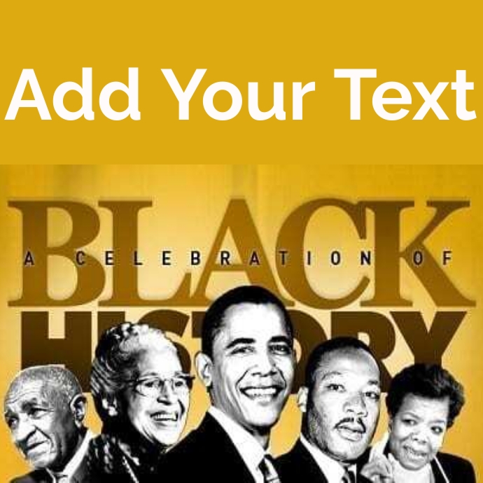 Black History Month, MLK day template design Logo